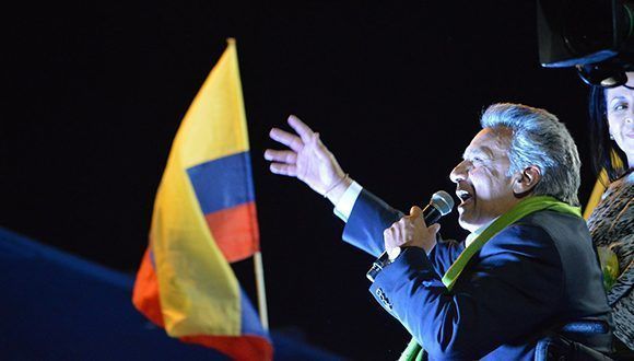Lenín Moreno es oficialmente el nuevo presidente de Ecuador. Foto: @Lenín/ Twitter.