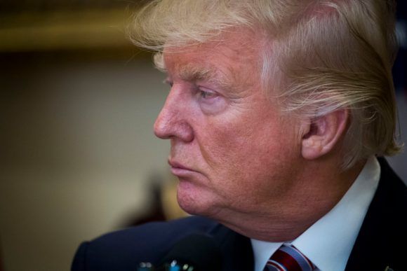 El presidente Donald Trump en la Casa Blanca, el 16 de mayo. Foto: Doug Mills/ The New York Times