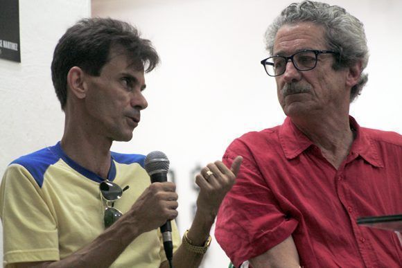 Abel Rodríguez y Fernando Pérez comparten guión de "Últimos días en La Habana". Foto: Daylén Vega / Cubadebate