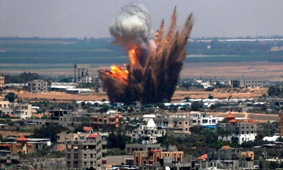 Bombardeo en Siria. Foto: Archivo.