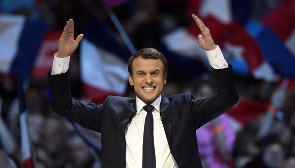 Emmanuel Macron, de 39 años, fue elegido presidente de Francia. Foto: AFP.