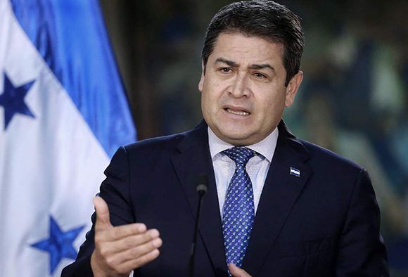 El presidente de Honduras, Juan Orlando Hernández. Foto tomada de laprensa.hn