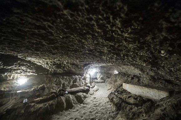 Las catacumbas son unas galerías subterráneas que algunas civilizaciones antiguas utilizaron como lugar de enterramiento. Foto: AFP.