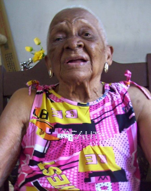 Rita Arminda con sus 102 años. Foto: Enrique Atiénzar
