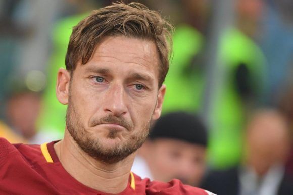 Totti en su último partido. Foto: EFE.