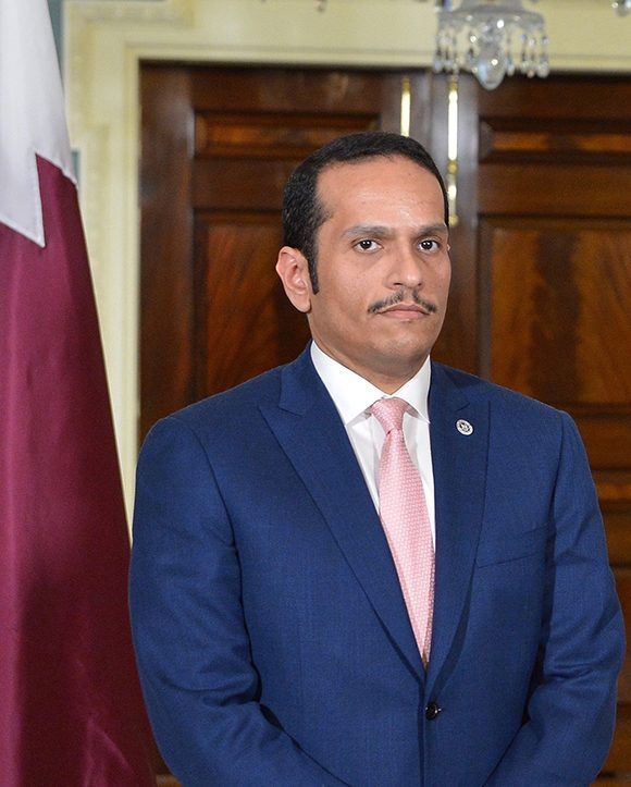 El ministro de Asuntos Exteriores de Qatar, el jeque Sheikh Mohammed bin Abdulrahman al-Thani. Foto: Wikipedia.