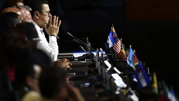 Reunión de la OEA en Cancún. Foto: Pedro Pardo/ AFP.