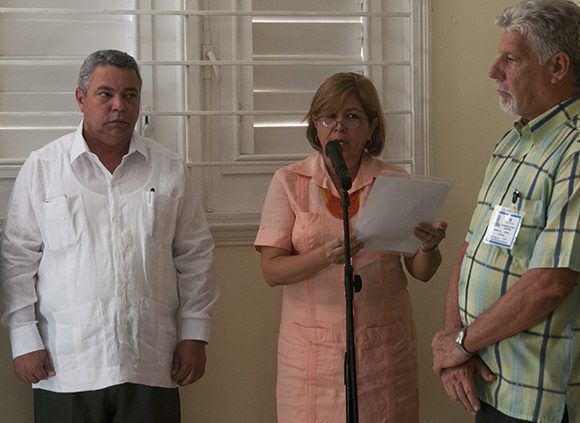 Gisela María Duarte Vázquez, presidenta de la CCN en la sede de la Comisión Electoral Nacional. Foto: Irene Pérez/ Cubadebate.