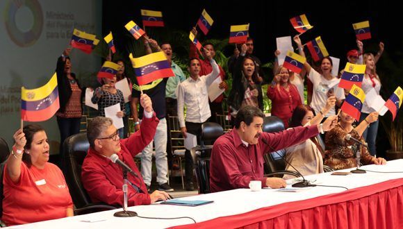 Maduro llama al pueblo a enfrentar conspiración contra el proceso constituyente. Foto: Correo del Orinoco.
