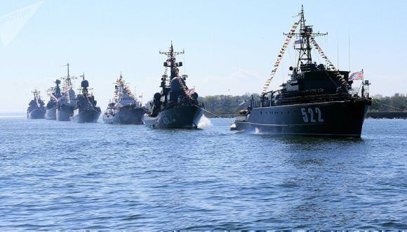Rusia y China realizan maniobras militares conjuntas en el Mar Báltico. Foto: Sputnik.