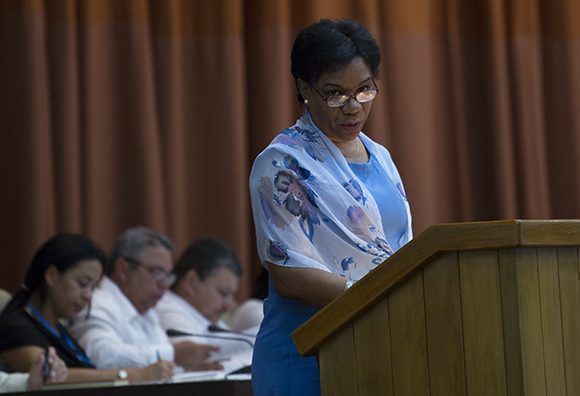 Inés María Chapman, presidenta del INRH. Foto: Irene Pérez/ Cubadebate.
