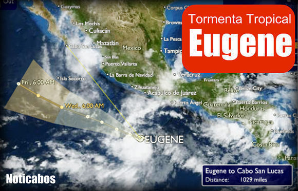  La tormenta tropical Eugene podría convertirse en las próximas horas en huracán frente al Pacífico mexicano. Foto tomada de Periódico Supremo.