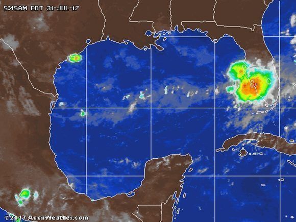 Se forma en el Golfo México tormenta tropical Emily, sexta de la temporada.