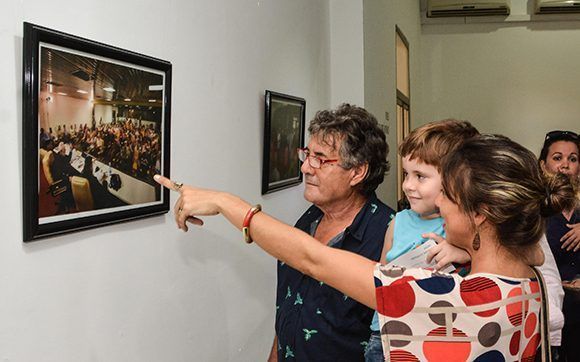 Inauguración de la exposición fotográfica Fidel Retrato Íntimo. Foto: Marcelino Vázquez/ ACN.