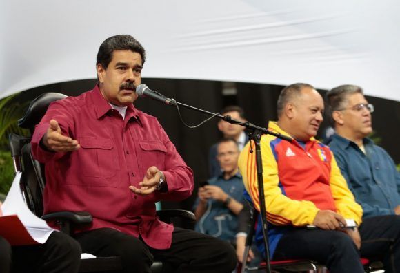 Maduro en la juramentación de los miembros de la Asamblea Constituyente. Foto: Prensa Presidencial.