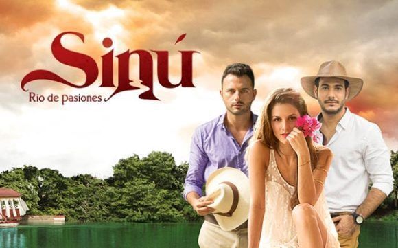 Mario Espitia, Natalia Jerez y el cubano Carlos Enrique Almirante son los protagonistas de Sinú, río de pasiones. Foto. Caracol TV.