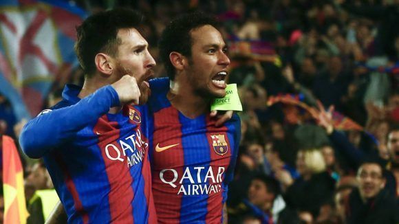 Messi y Neymar. Foto tomada de AS.