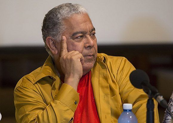 Danny Rivera durante una conferencia de prensa en Cuba. Foto: Ismael Francisco/ Cubadebate.