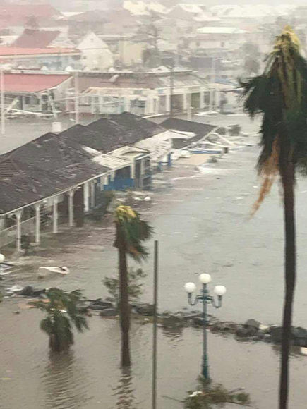 Barbuda bajo las aguas. Foto: ABS Television/Radio/ Facebook.