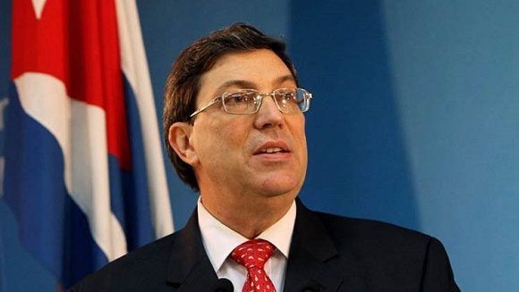 The Minister of Foreign Affairs of Cuba, Bruno Rodriguez Parrilla.