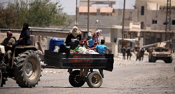 La mitad de los desplazados residentes en centros de alojamiento regresó a sus hogares en Siria. Foto: Sputnik.