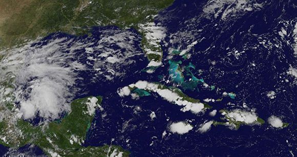 El tiempo actual en la zona del Caribe. Imagen: GOES/ Vía INSMET Cuba.