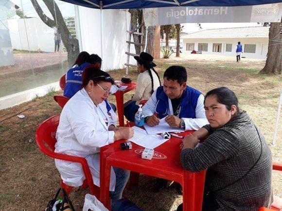 La Feria de salud se desarrolló durante el 7 y 8 de octubre. Foto: Brigada Médica Cubana en Bolivia