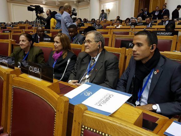 La delegación cubana a la reunión interparlamentaria