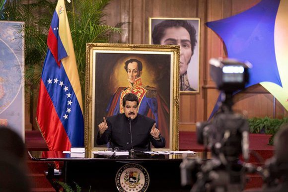 Nicolás Maduro durante una conferencia de prensa en Caracas. Foto: AP.