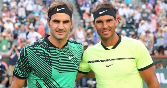 Federer y Nadal. Foto tomada de Schroll.