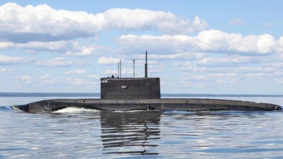 Submarino Krasnodar de la Armada rusa. Foto tomada de Russia Today.