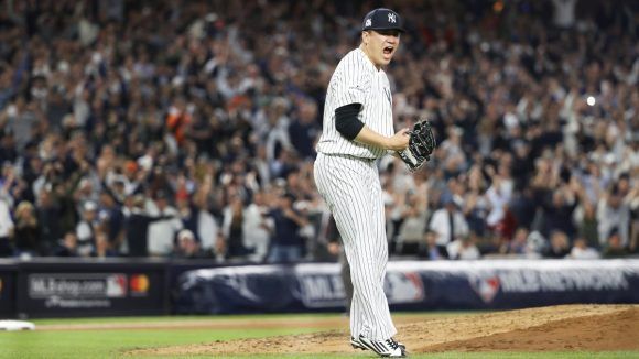 Tanaka lanzó un gran juego. Foto: @Yankees.