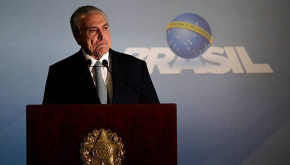 El presidente de Brasil, Michel Temer. Foto: Reuters.