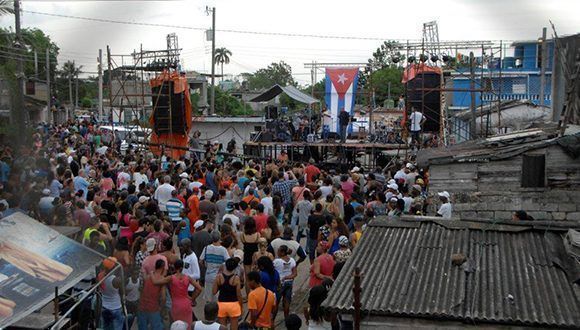 Concierto 85 de la Gira por los Barrios de Silvio Rodríguez en El Palenque, La Lisa. Foto: Iván Soca
