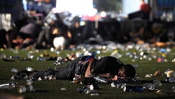 El tiroteo en Las Vegas es considerado el más mortífero de la historia moderna de EEUU. Foto: David Becker / AFP