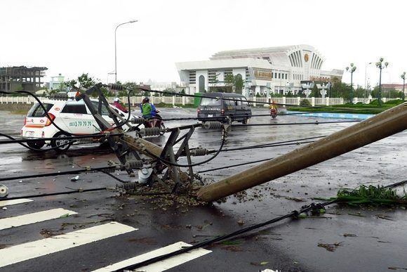 Daños en Vietnam por el tifón. VNA.