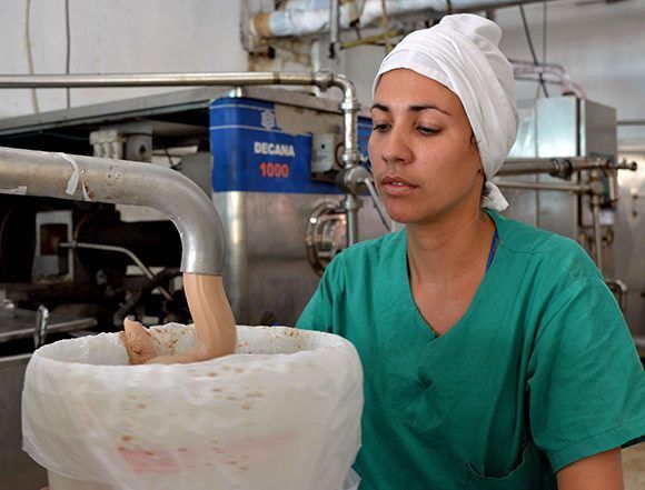 La fábrica de helados Coppelia, de la ciudad de Camagüey, garantiza gran variedad de sabores, durante el proceso productivo, 29 de noviembre de 2017. ACN FOTO/ Rodolfo BLANCO CUÉ/sdl