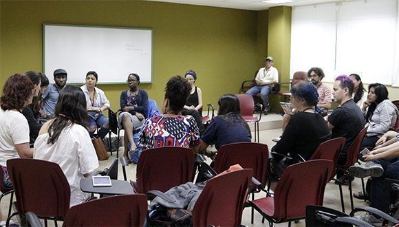 Panel de chicas tecnológicas en Cubaconf. Foto: María Lucía Expósito / Cubadebate