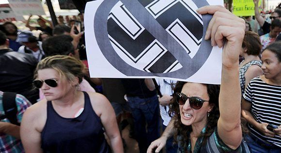 Manifestación antifascista en Charlottesville, en el Estado de Virginia. Foto: Chip Somodevilla/ AFP.