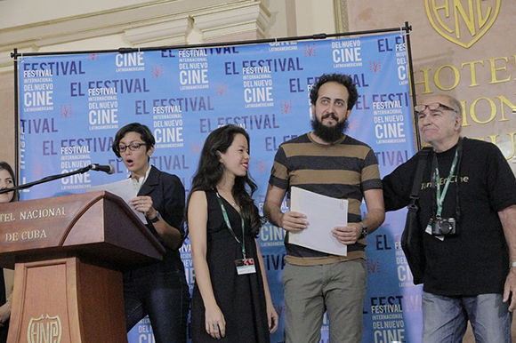 Entrega de los premios colaterales del 39 Festival de Cine de La Habana. Foto: Habana Film Festival 