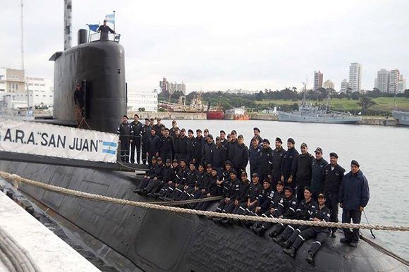Última foto de la tripulación del subamirno desaparecido, ARA San Juan. Foto tomada de La Capital.