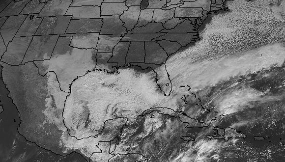 Imagen del satélite GOES-16 de la NOAA, 11:27 a.m., 2 de enero.