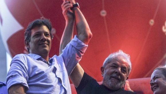 Haddad and Lula. Photo: Cubadebate.
