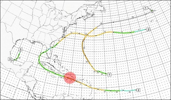 Solo tres ciclones tropicales se reportaron en 1930. Uno de ellos arrasó en República Dominicana/National Hurricane Center.