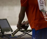 Jorge Grau es campeón panamericano en la modalidad pistola de aire a 10/metros. Foto: Irene Pérez/ Cubadebate.