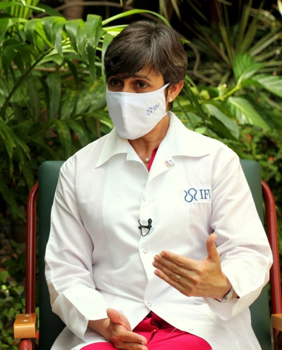 Dra. Meiby de la Caridad Rodríguez González como jefa del ensayo clínico por parte del Instituto Finlay de Vacunas 3