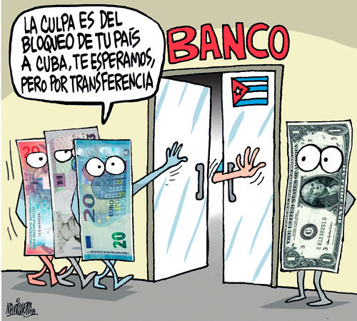 caricatura banco USD Trabajadores