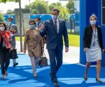 El presidente de España Pedro Sánchez llegando a la reunión de jefes de Estado y de Gobierno de la OTAN. Foto: Europa Press.