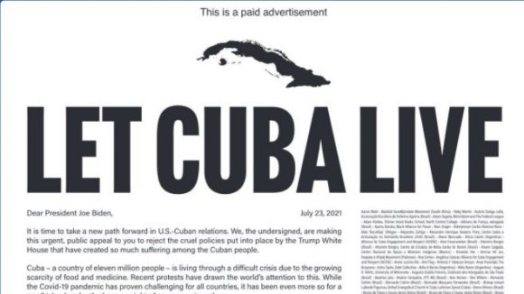 dejen vivir a Cuba Let Cuba alive
