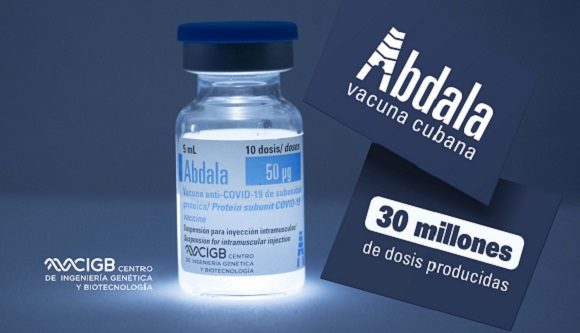 Cuba ha producido 30 millones de dosis de la vacuna Abdala